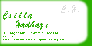 csilla hadhazi business card